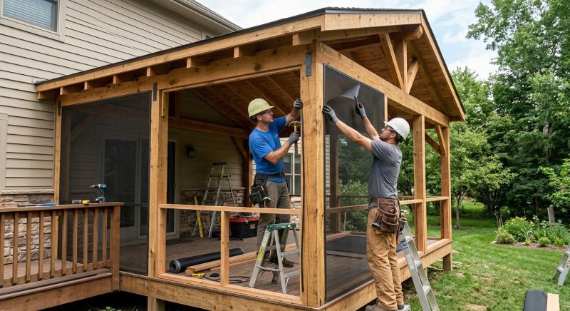 Porch Enclosure Installation in Longmont, CO